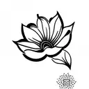 half moon with lotus flower, lily flower, rose flower and daisy flower tattoo design idea