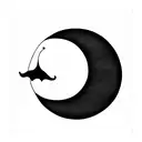 half moon with lotus flower, lily flower, rose flower and daisy flower tattoo design idea