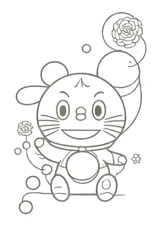 Doraemon tattoo design idea