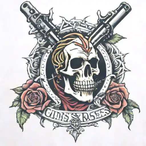 guns n roses tattoo design idea
