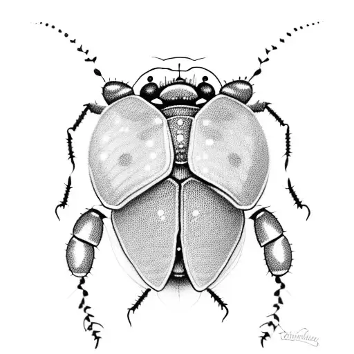 Ladybug tattoo design idea