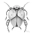 Ladybug tattoo design idea