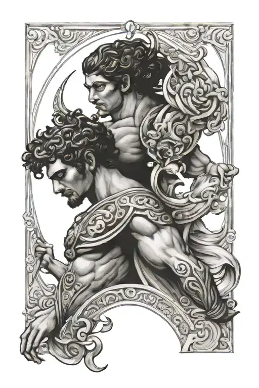 mythology gods Olympus tattoo design idea
