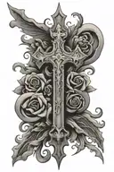 basic cross sleeve tattoo tattoo design idea