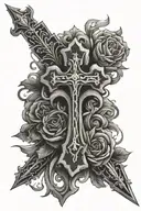 basic cross sleeve tattoo tattoo design idea