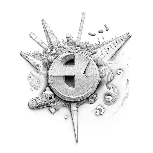 beach lanzarote tattoo design idea