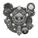 Scuba diving tattoo design idea