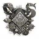 Scuba diving tattoo design idea