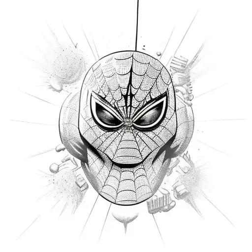 Homem aranha da marvel  tattoo design idea