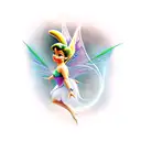 tinker bell tattoo design idea