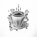 barista tattoo design idea