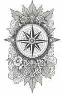 Compass Maple leaf Poppy  Navy ship Waves “Ready, aye, ready”  Canadian flag  Naval silhouette Nautical star  Ship wheel tattoo design idea