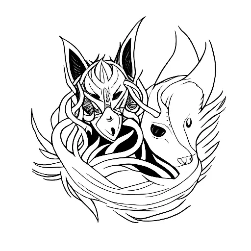 kindred lol tattoo design idea