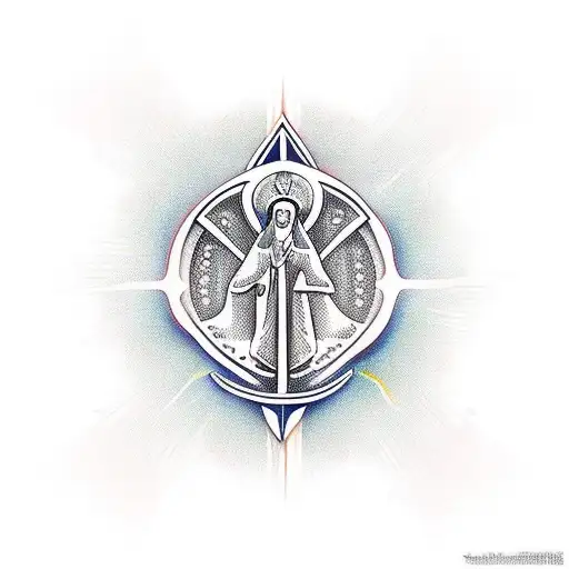 Nossa Senhora de Fatima tattoo design idea