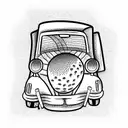 golf 2 the car tattoo design idea