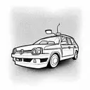 golf 2 the car tattoo design idea