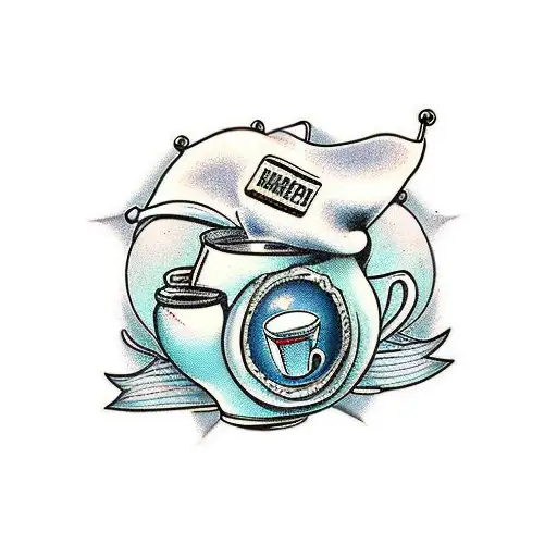 caffeine tattoo design idea