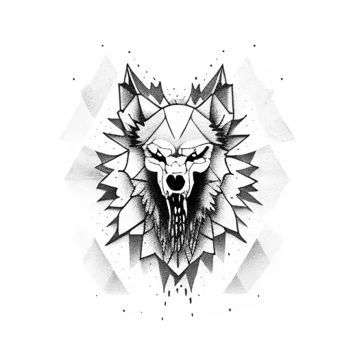 lobo rabioso  tattoo design idea
