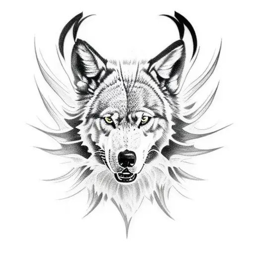lobo tattoo design idea