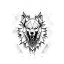 lobo rabioso  tattoo design idea