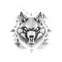 lobo rabioso  tattoo design idea