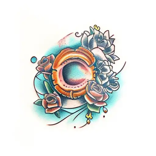 croissant tattoo design idea