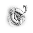 croissant tattoo design idea