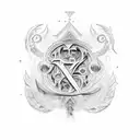 2002 in roman numerals tattoo design idea