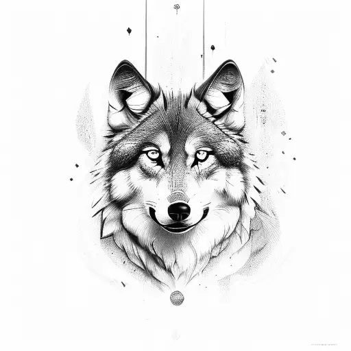 wolf tattoo design idea