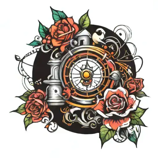 Design a tattoo that captures the essence of watching in the context of cuckolding tattoo design idea