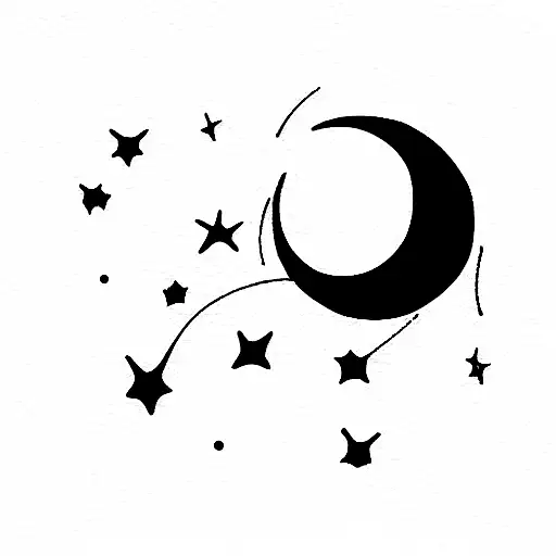 per aspera ad astra ( write this sentence in itallic latin letters. put taurus constellation stars to backround) tattoo design idea