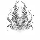 fire tattoo for cousins tattoo design idea