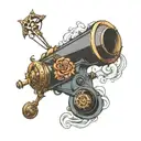 cannon tattoo design idea