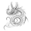  dragon, taurus tattoo design idea