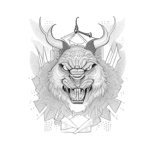 pastor aleman  tattoo design idea