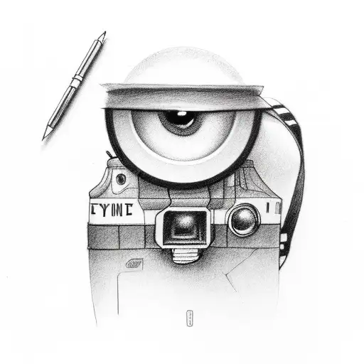film camera, eye, travel, nature, basketball,  tattoo design idea