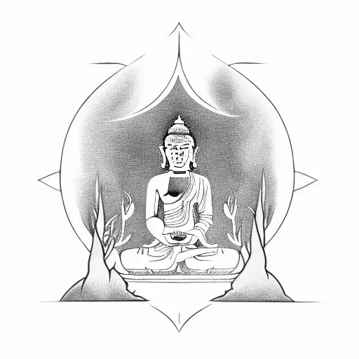 Buddha tattoo design idea