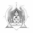 Buddha tattoo design idea