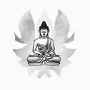 Buddha tattoo design idea