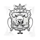 SpongeBob  tattoo design idea