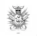 SpongeBob and devil tattoo design idea