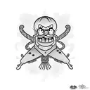 SpongeBob and devil tattoo design idea