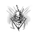 Don Quixote Windmill tattoo design idea