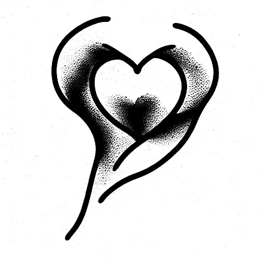 broken Heart tattoo design idea
