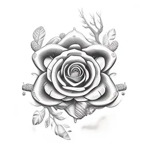 tortuga marina que va sobre la pantorrilla tattoo design idea