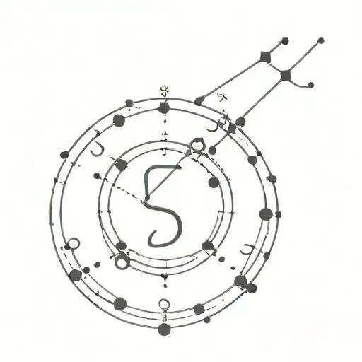 make a tattoo which is a mixture of a morse code for the name "Elsa" and a Punjabi symbol meaning connection and love tattoo design idea