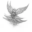 wings tattoo design idea