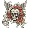  trust no one tattoo design idea