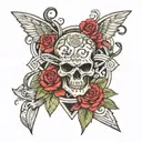  trust no one tattoo design idea