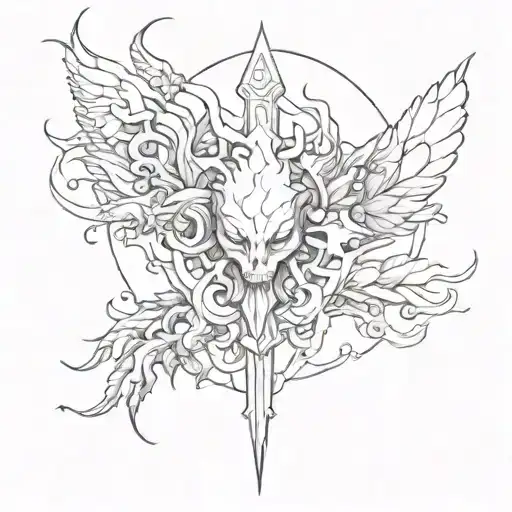 oroborous tattoo design idea